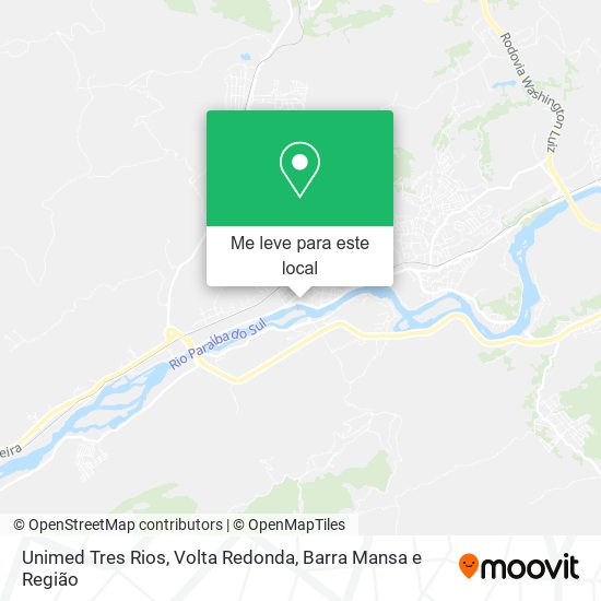 Unimed Tres Rios mapa