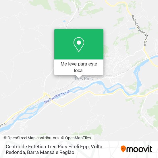 Centro de Estética Três Rios Eireli Epp mapa