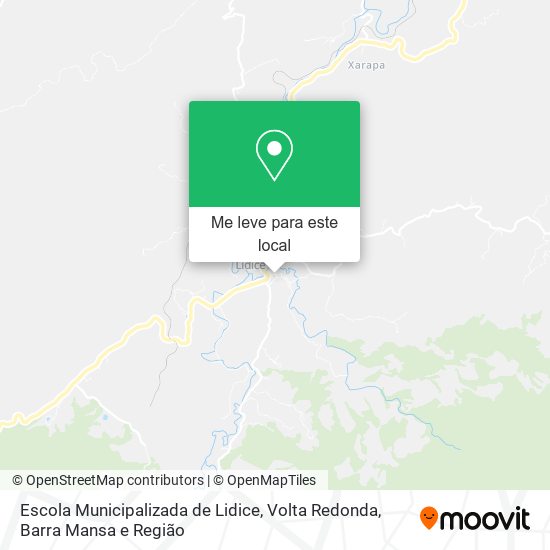 Escola Municipalizada de Lidice mapa