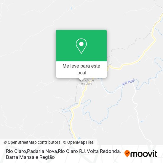 Rio Claro,Padaria Nova,Rio Claro RJ mapa