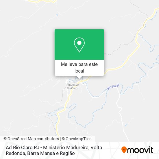 Ad Rio Claro RJ - Ministério Madureira mapa