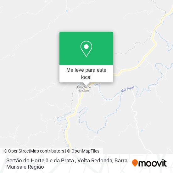 Sertão do Hortelã e da Prata. mapa