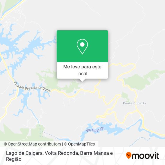 Lago de Caiçara mapa