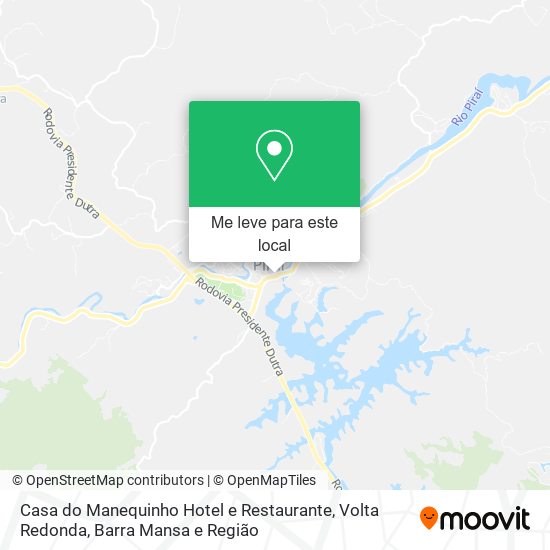 Casa do Manequinho Hotel e Restaurante mapa