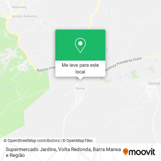 Supermercado Jardins mapa