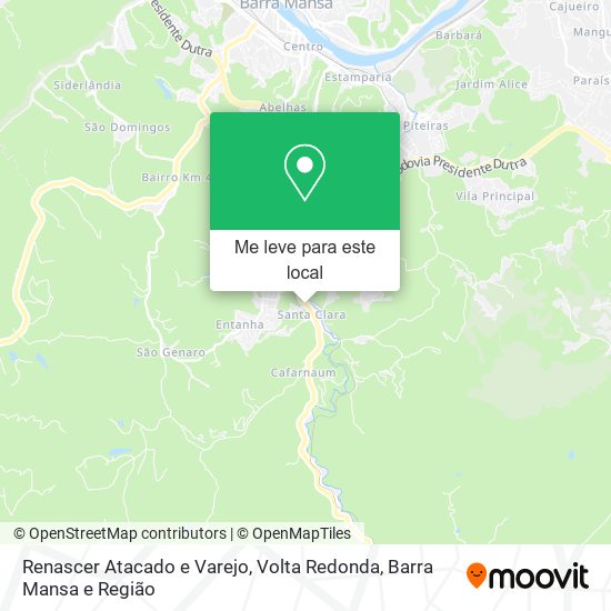 Renascer Atacado e Varejo mapa