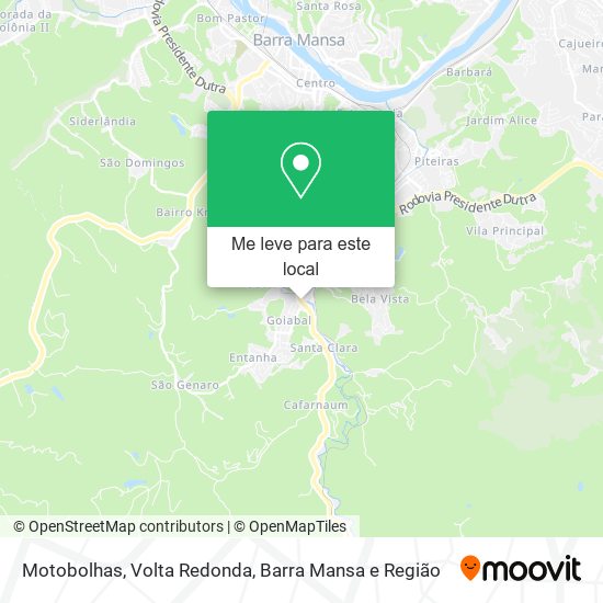 Motobolhas mapa