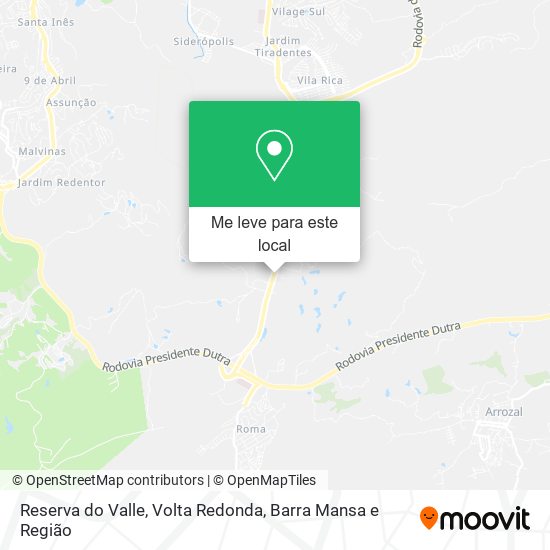 Reserva do Valle mapa