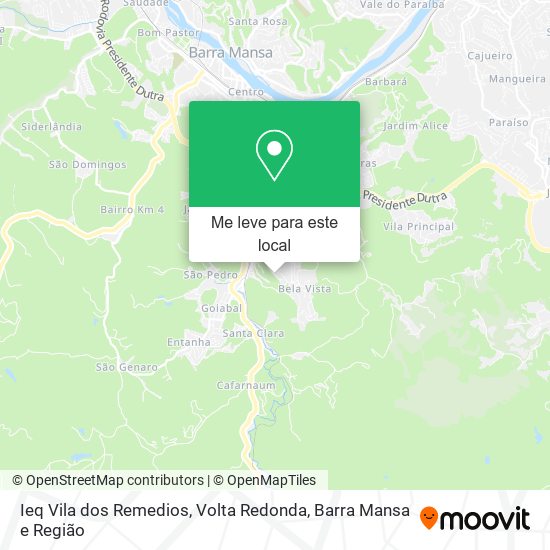 Ieq Vila dos Remedios mapa
