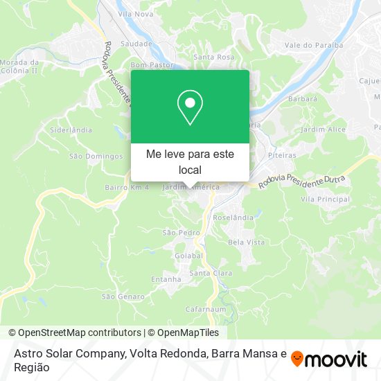 Astro Solar Company mapa