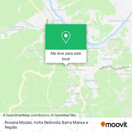 Rosana Modas mapa