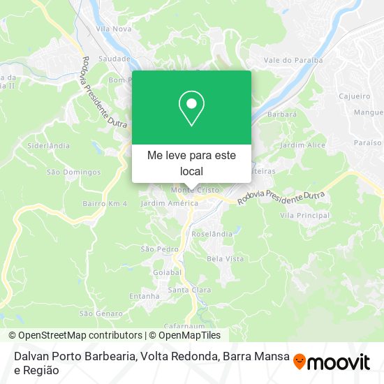 Dalvan Porto Barbearia mapa