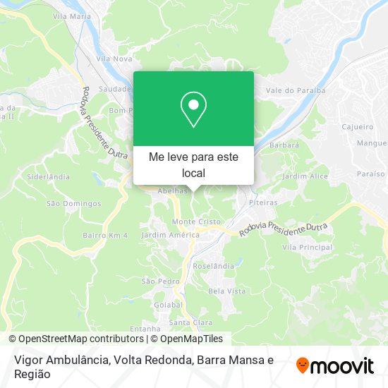 Vigor Ambulância mapa