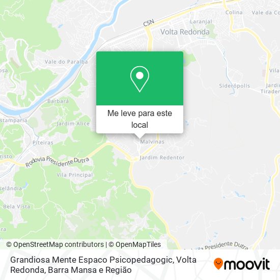 Grandiosa Mente Espaco Psicopedagogic mapa