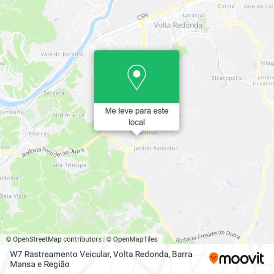 W7 Rastreamento Veicular mapa
