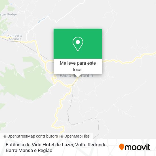 Estância da Vida Hotel de Lazer mapa