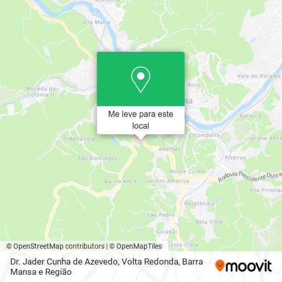 Dr. Jader Cunha de Azevedo mapa