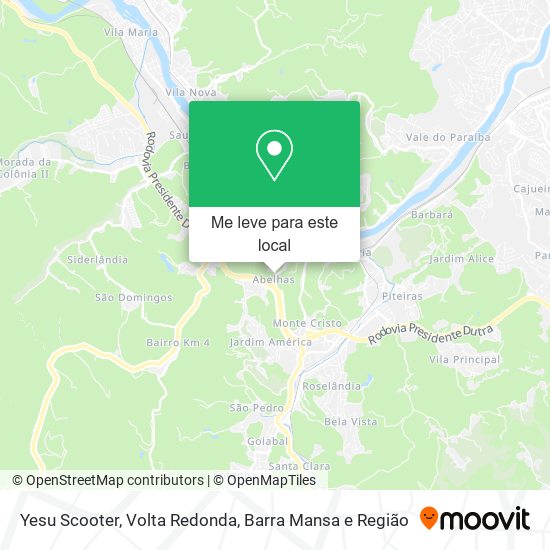 Yesu Scooter mapa