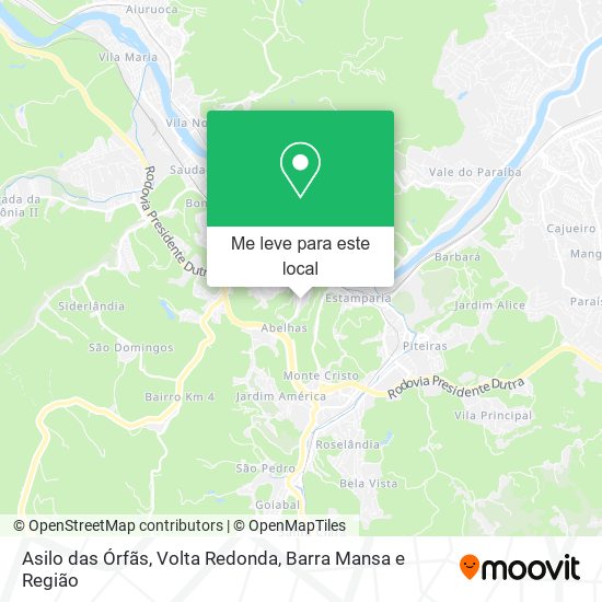 Asilo das Órfãs mapa