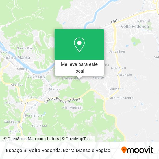Espaço B mapa