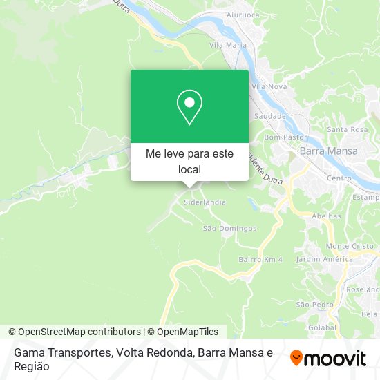 Gama Transportes mapa