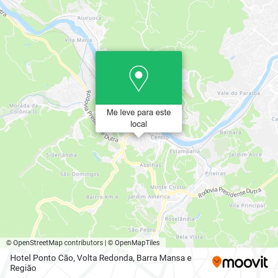 Hotel Ponto Cão mapa