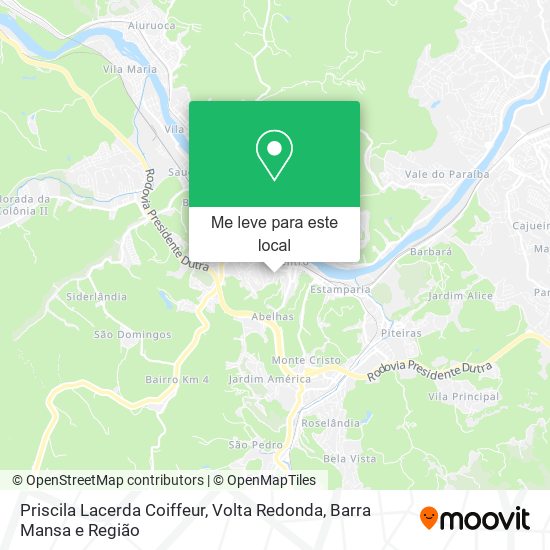 Priscila Lacerda Coiffeur mapa
