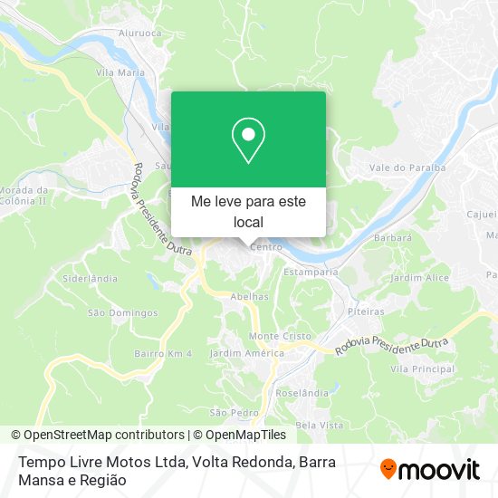 Tempo Livre Motos Ltda mapa