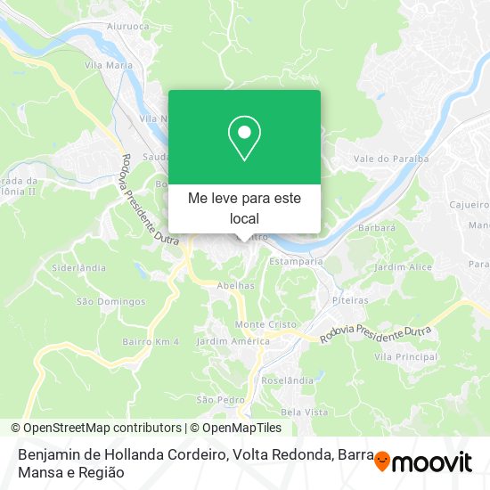 Benjamin de Hollanda Cordeiro mapa