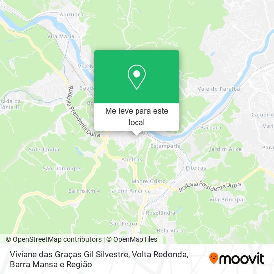 Viviane das Graças Gil Silvestre mapa