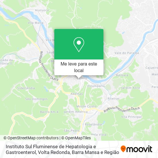 Instítuto Sul Fluminense de Hepatologia e Gastroenterol mapa