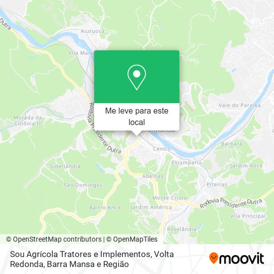 Sou Agrícola Tratores e Implementos mapa