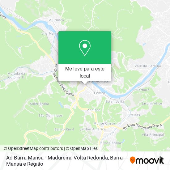 Ad Barra Mansa - Madureira mapa