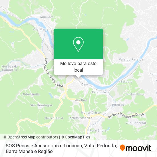 SOS Pecas e Acessorios e Locacao mapa