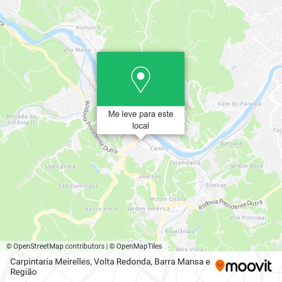 Carpintaria Meirelles mapa