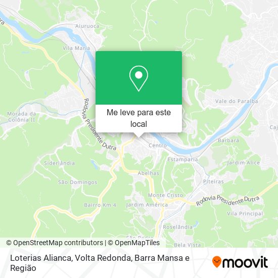 Loterias Alianca mapa