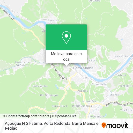 Açougue N S Fátima mapa