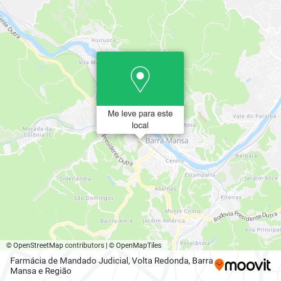 Farmácia de Mandado Judicial mapa