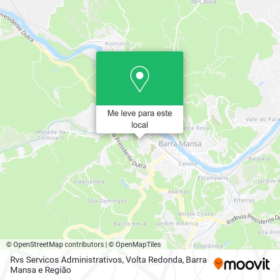 Rvs Servicos Administrativos mapa