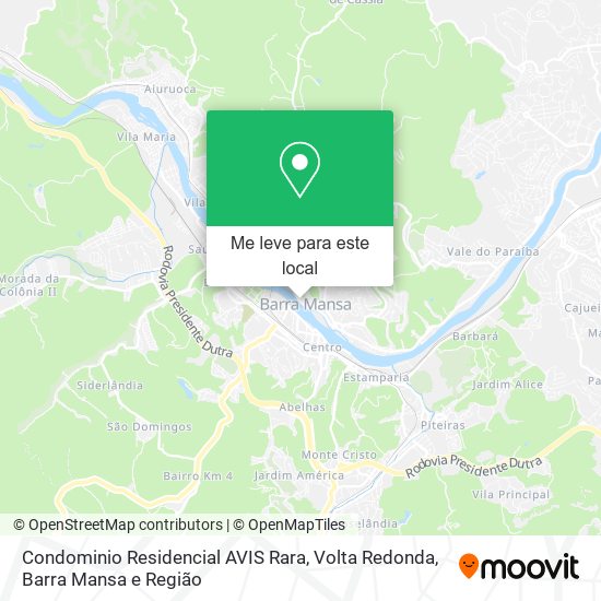 Condominio Residencial AVIS Rara mapa