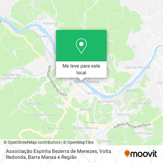 Associação Espírita Bezerra de Menezes mapa