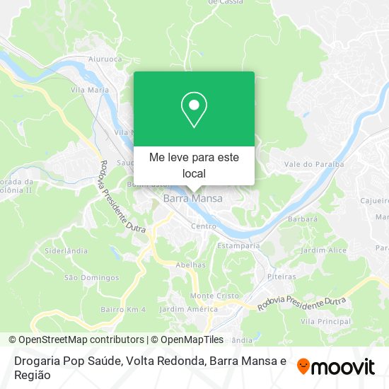 Drogaria Pop Saúde mapa