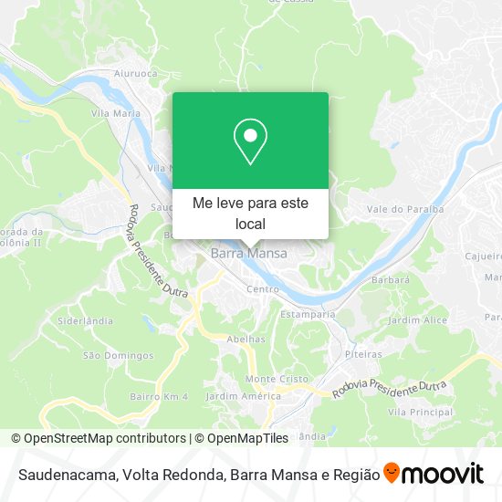 Saudenacama mapa