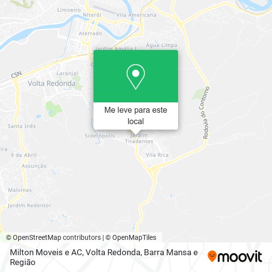 Milton Moveis e AC mapa