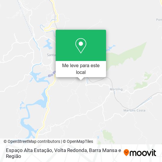 Espaço Alta Estação mapa