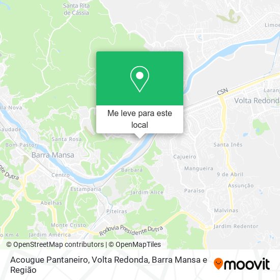 Acougue Pantaneiro mapa