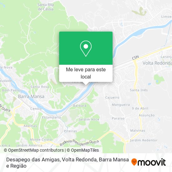 Desapego das Amigas mapa