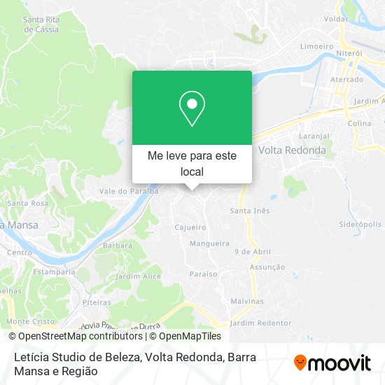 Letícia Studio de Beleza mapa