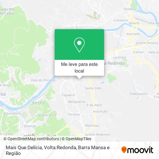 Mais Que Delicia mapa