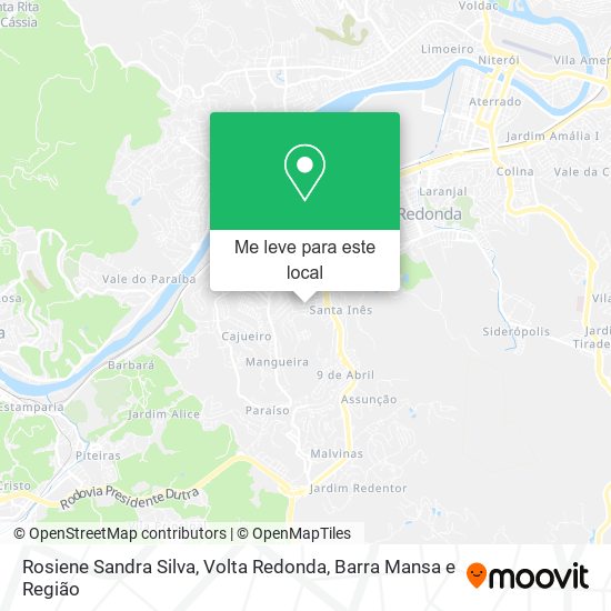 Rosiene Sandra Silva mapa